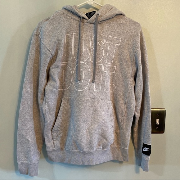 Nike Just Do It grey hoodie small - Picture 1 of 7